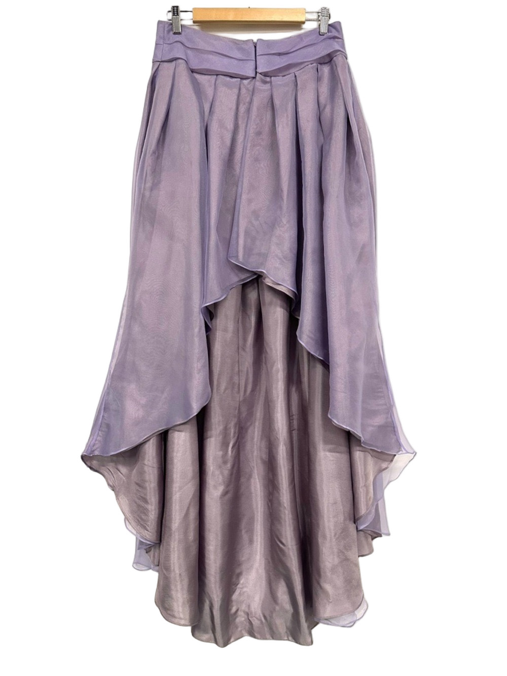 HOAX Couture Lilac Organza Hi Low Skirt Fairycore Formal Cosplay Dreamy Medium